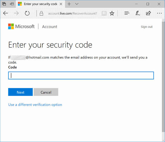 reopen closed Microsoft Account Image