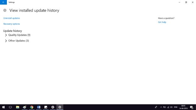 Driver updates in Windows 10