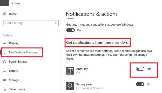 Notifications On Windows 10